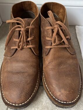 SeaVees Men's Brown Leather 3 eye Chukka Boots - 12